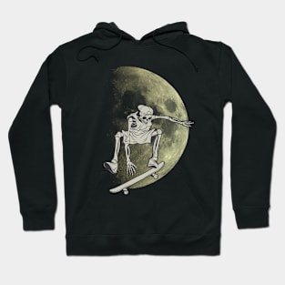 skeleton stakeboading Hoodie